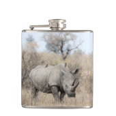 白Rhino フラスク (正面)