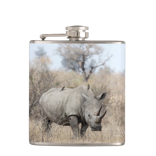 白Rhino フラスク (正面)