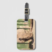 白Rhino ラゲッジタグ (正面縦)