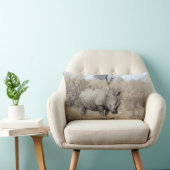 白Rhino ランバークッション (椅子)