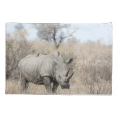 白Rhino 枕カバー (裏面)