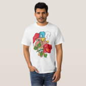 白Tシャツ "ALBINO SANTIAGO" Tシャツ (正面フル)
