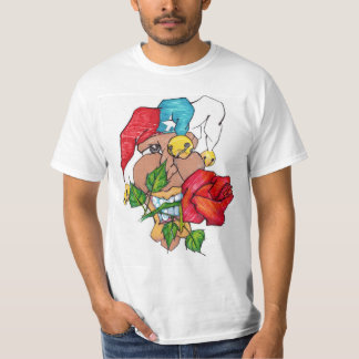 白Tシャツ "ALBINO SANTIAGO" Tシャツ