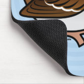 白throatedすずめ マウスパッド (コーナー)