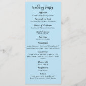 白Unicornピンク色の花（青） プログラム (裏面)