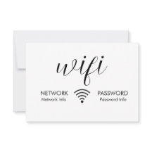白Wifiパスワード署名ブラックWifiネットワーク情報