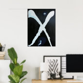 白X ポスター (ホームオフィス)