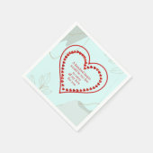 百のハート スタンダードカクテルナプキン (角)