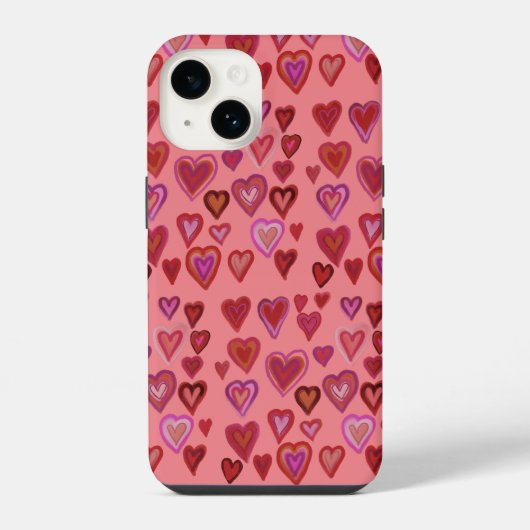 百のハート iPhoneケース (裏面)