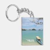 百の島、PangasinanフィリピンKeychain キーホルダー (正面左)