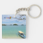 百の島、PangasinanフィリピンKeychain キーホルダー (裏面)