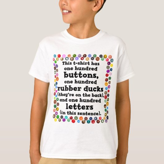 百を祝って下さい Tシャツ (正面)