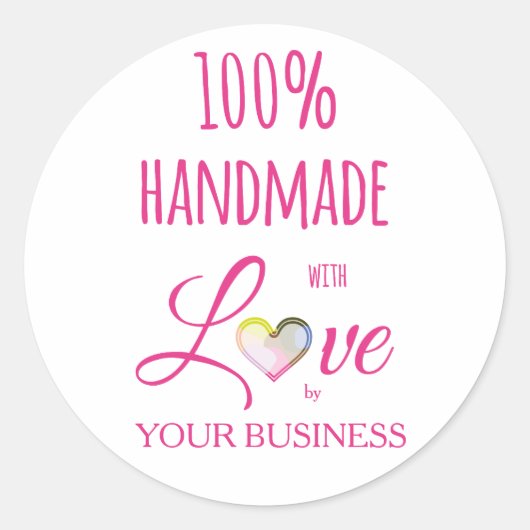 百パーセント引用文工芸品手作 ラウンドシール (正面)