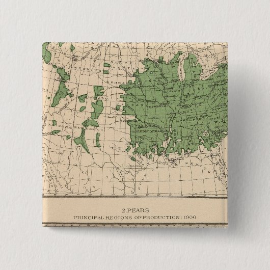 百七十四リンゴ、梨、主たる地域 缶バッジ (正面)