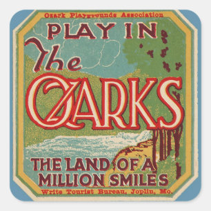 百万のスマイルのOZARKSの土地で遊んで下さい スクエアシール