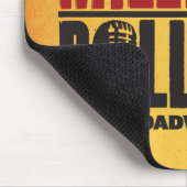 百万のドルの四つ組のロゴ マウスパッド (コーナー)