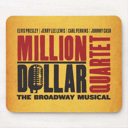 百万のドルの四つ組のロゴ マウスパッド (正面)