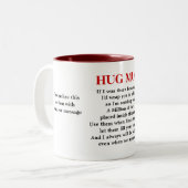 百万の抱擁は単数を作詩します ツートーンマグカップ (正面左)