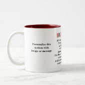 百万の抱擁は単数を作詩します ツートーンマグカップ (左)