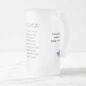 百万の抱擁は単数を作詩します フロストグラスビールジョッキ (正面右)