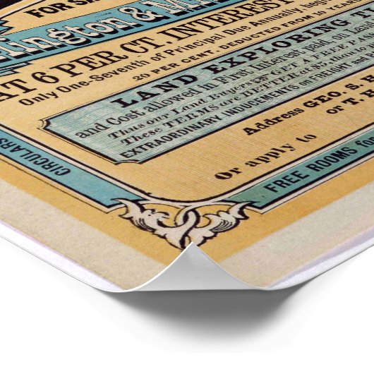 百万エーカー ポスター (角)