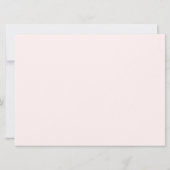 百万キスとディナーバレンタインデーのカード 招待状 (裏面)