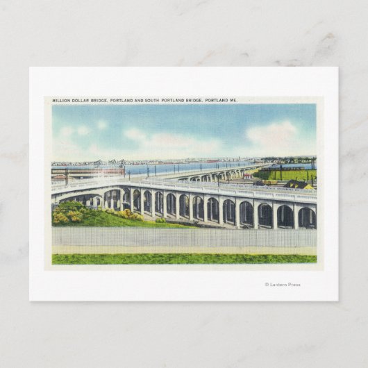 百万ドルの見解 ポストカード (正面)