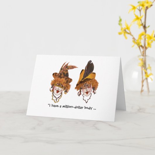 百万ドルの赤ん坊のグリーティングカード カード (黄色い花)