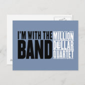 百万匹のドルの四つ組"私はバンドとあります" ポストカード (正面/裏面)