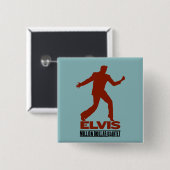 百万匹のドルの四つ組Elvis 缶バッジ (正面&裏面)