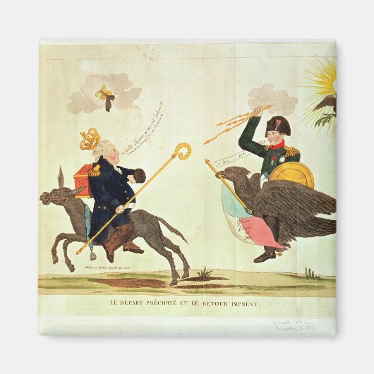 『百人の日』の戯画 マグネット (正面)