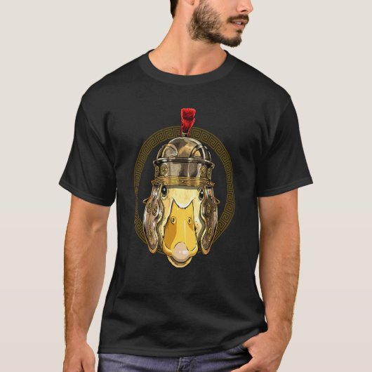 百人隊長のアヒル 古代ローマ ローマ帝国 農夫のアヒル Tシャツ (正面)