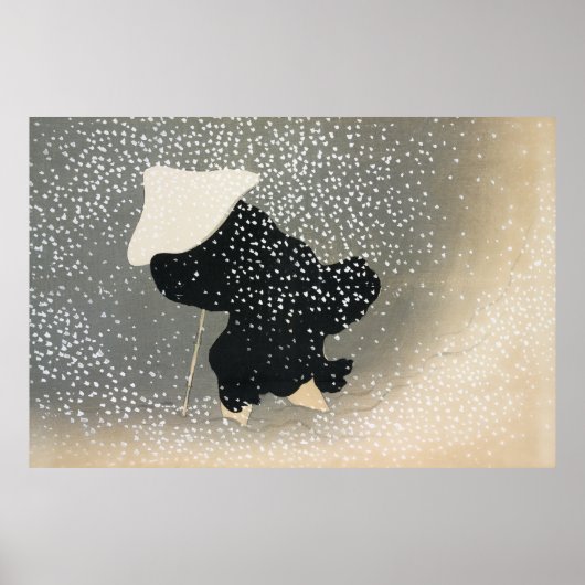 百代ヶ佐（1909年頃）からの積坂雪家 ポスター (正面)