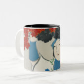 百代草出身の女性（1909年） ツートーンマグカップ (正面左)