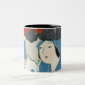 百代草出身の女性（1909年） ツートーンマグカップ (中央)