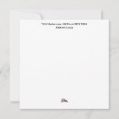 百個の日、百個のキノコ サンキューカード (裏面)