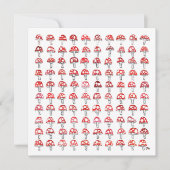 百個の日、百個のキノコ サンキューカード (正面)