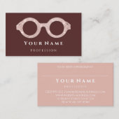 百光バラ眼気に視ファッション眼鏡 名刺 (正面/裏面)