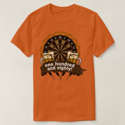 百八十ダーツギフト Tシャツ (デザイン正面)