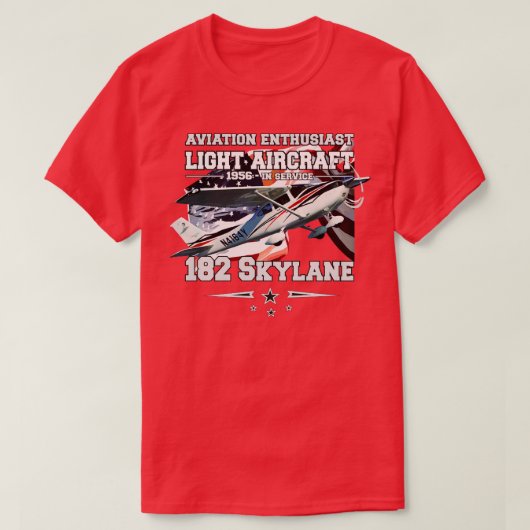 百八十二スカイラン軽航空機 Tシャツ (デザイン正面)
