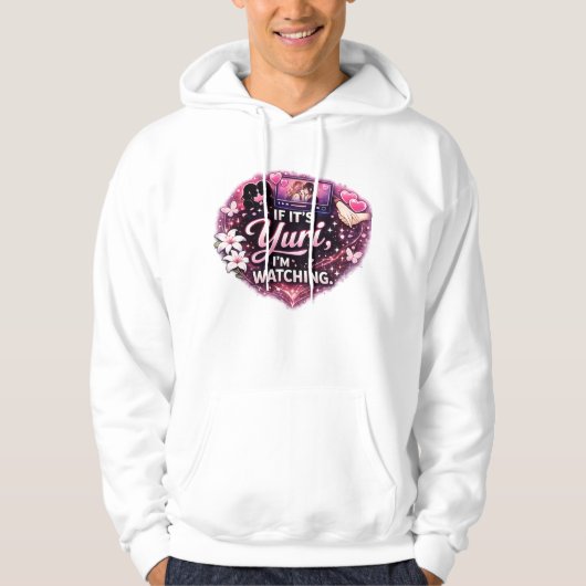百合なら見る!| 百合アニメTシャツ パーカ (正面)