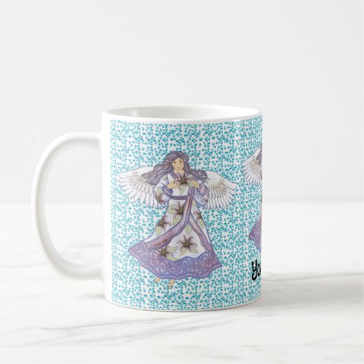 百合の天使 コーヒーマグカップ (左)