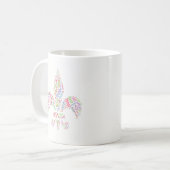 百合の紋章の花言葉 コーヒーマグカップ (正面左)