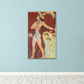 百合の花を咲かせた王坊または王子 キャンバスプリント (インサイチュ (ウッドフロア))