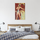 百合の花を咲かせた王坊または王子 キャンバスプリント (インサイチュ (寝室))