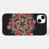 百合の花コラージュ Case-Mate iPhoneケース (裏面 (横))