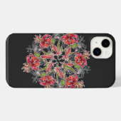 百合の花コラージュ iPhoneケース (裏面横)