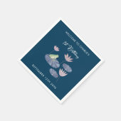 百合池でカエルかわいい誕生日パーティー スタンダードカクテルナプキン (角)
