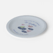 百合池のカエルかわいい子たち最初の誕生日|過去記事 ペーパープレート (アングル)