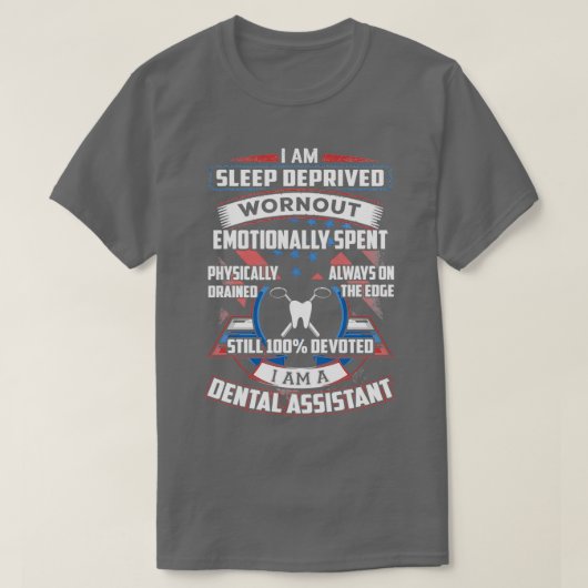 百回献身歯科助手 Tシャツ (デザイン正面)